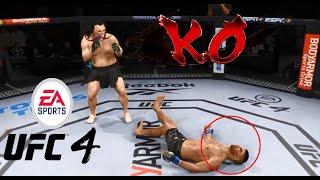 EA Sports UFC 4 - All Knockouts and submissions! Season 1 Compilation - Top KO's 2022