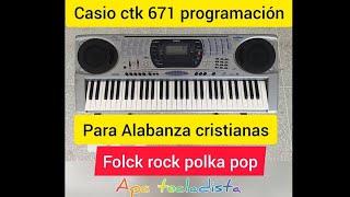 organo teclado casio ctk 671 programación ritmos sonidos para ministerio de alabanza