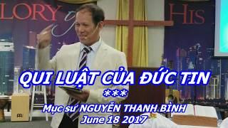 QUI LUẬT CỦA ĐỨC TIN - Mục sư NGUYỄN THANH BÌNH