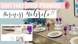 How to Create a Website for Event Planning Services!