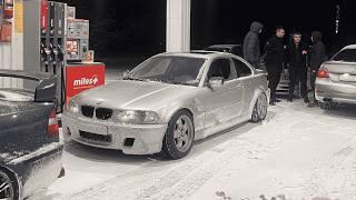 BMW E46 ILLEGAL WINTER DRIFTING / CRASHES!!!