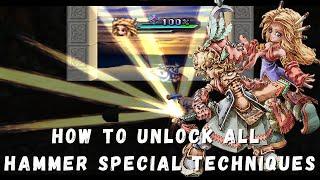 Unlock all Hammer Special Techniques | Legend of Mana