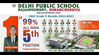 Radhika Sharma Secures All India 5th Rank in CBSE Class X Board Exams with 99% | DPS Rajahmundry