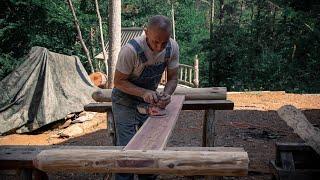 BUILDING A CEDAR BEDFRAME FOR THE CABIN | OFF GRID TIMBER FRAME | HOMESTEAD LIVING