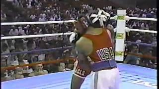 Juan Carlos Lemus boxeador Panamericanos de Indianapolis 1987.