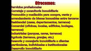 Servicio Inmobiliario Terrenos y Casas Bienes Raíces