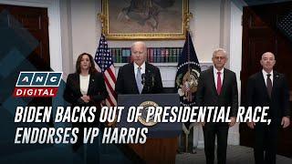 Biden backs out of presidential race, endorses VP Harris as his replacement | ANC