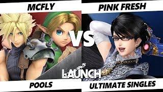 Launch Smash Ultimate - SM | McFly (Cloud, Young Link) VS VGBC | Pink Fresh (Bayonetta) SSBU Pools