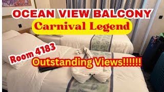 Carnival Legend Beautiful Sea Views/Ocean View Balcony 4183/Sleeps 4/Jan 2025