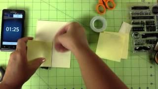 Tutorial Thursday : Washi tape card  | 10 minute craft