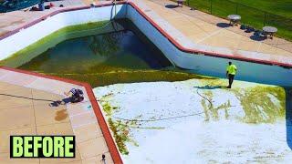 WE DEEP CLEANED THIS MASSIVE STAR SHAPE POOL SEASON 2 EP #4 @Wateriswet001