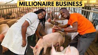 Nigerian Woman Making Millions From Pig Farming