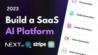 Build a SaaS AI Platform with Next.js 13, React, Tailwind, Prisma, Stripe | Full Tutorial 2023