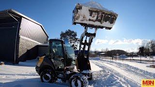 Mecalac / Ahlmann Schwenklader / Swing Loader AS 600 Schneeräumung auf unserem Demogelände