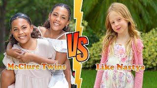 McClure Twins VS Like Nastya Transformation  New Stars From Baby To 2024