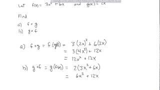 The Algebra of Functions MTH 121