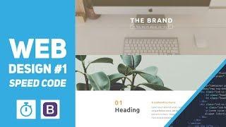 Web Design #1 - Chill & Clean Design - Speed Code (Bootstrap 4, Adobe XD)