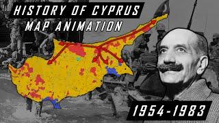 Map History of Cyprus (1954-1983)