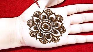 Stylish Gol Tikki Mehndi Design New | Easy Arabic Mehndi Design | Simple Henna Mehndi Design