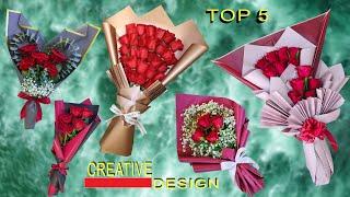 Top 5 Best Flower Bouquet. Flower Bouquet. Flower wrapping techniques. Flower Arrangement