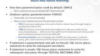 Statement Execution and the Plan Cache