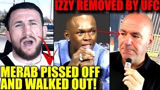 Merab gets pissed off and WALKS OUT of Interview,Israel Adesanya removed by UFC,Dana White,UFC 306