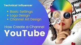 How to Create A YouTube Channel - Logo, Channel Art & Basic Setups