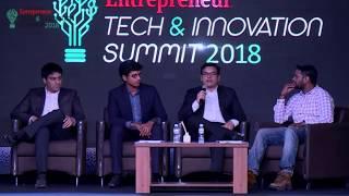 Neel Mehta, Asteria Aerospace's co-founder at Entrepreneur India Tech & Innovation Summit 2018