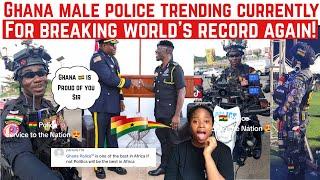 GHANA MALE POLICE CURRENTLY TRENDING FOR BREAKING  WORLD RECORD AGAIN| GHANAIANS REACTS