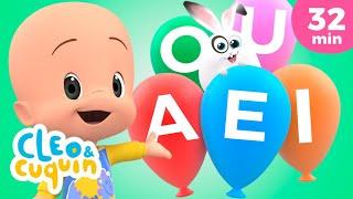 Learn the vowels with Cuquín's magic balloons !  | Educational Videos for Kids