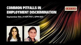 Common Pitfalls in Employment Discrimination