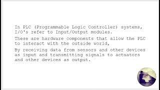 What are I/O’s in PLC | Input Output Module in PLC | Free PLC Course Online #freecourse #automation