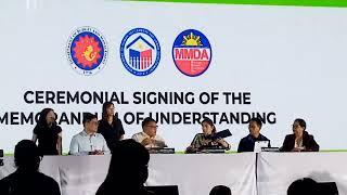 Ceremonial  MOU Signing of DBM, MMDA and DSHUD DZMJ Online Season 96 Episode 06