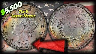 TOP 5 Most Valuable Liberty Head Nickels Worth "BIG MONEY!"