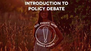 Policy Debate 101: Part 2-- Introduction to Debate:Evidence in Debate