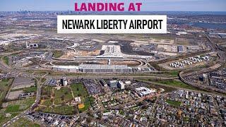 LANDING AT NEWARK LIBERTY INTERNATIONAL AIRPORT(EWR) | NEWARK, NEW JERSEY | USA