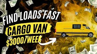 How to Find loads For Your Cargo Van in 2024 Make $3000+ Per Week