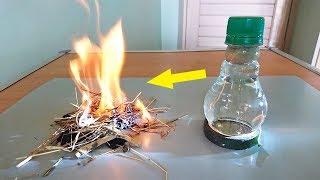 How to Start Fire using Light Bulb - Fire trick