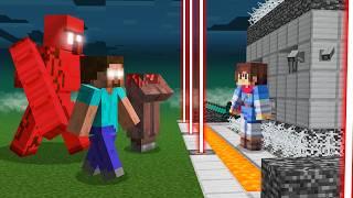 Scary Myths vs Security House In Minecraft