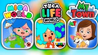 Toca Baby and Miga Baby vs My Town World Baby Toca Life World vs Miga World vs My Town | Toca Mia