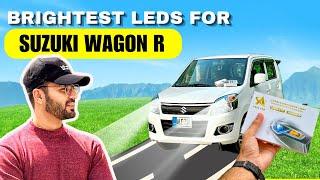 BRIGHTEST LEDS INSTALLED IN SUZUKI WAGON R | ANDHA KAR DENE WALI LIGHT #ledlights #wagonr #led