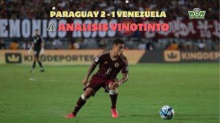  PARAGUAY 2 - 1 VENEZUELA  ANALISIS VINOTINTO POST PARTIDO