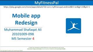 MyFitnessPal: Redesign Mobile App Project