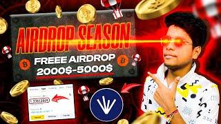  Earn Freee Gauranteed 5000$ From Airdrops | Biggest Crypto Airdrop of 2024 | Best Airdrop 2024