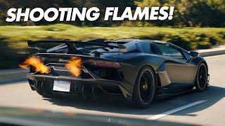 SVJ Rally GONE CRAZY! | Shooting Flames, Sending the Urus, Chasing Lambos