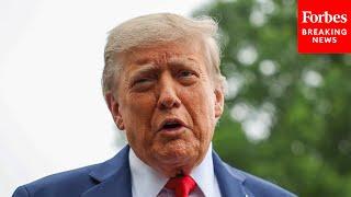 'Why Wait To Sanction Them?': Reporters Press Trump On Sanctions For Russia