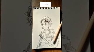 "Tanjiro in Black Ink! | Demon Slayer Fan Art #shorts" #Tanjiro #DemonSlayerArt #TanjiroDrawing