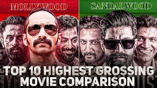 Mollywood VS Sandalwood : Top 10 Highest Grossing Movie | Who Will Win ? | Yash |  Fahadh Faasil