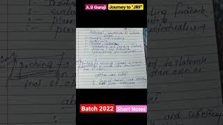 Short Notes of Paper-1. Batch 2022 with A.B Guruji ‍ #Shorts