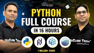 PYTHON Full Course for Beginners in 16 Hour (with Projects + Questions) | Learn Python Tutorial